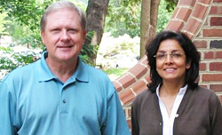 Prof. Tom White and MAcc Program Director Linda Espahbodi