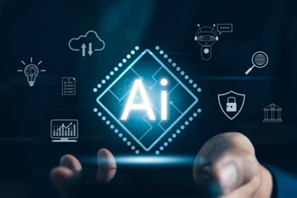 AI icons with person