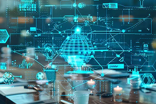 Digital concept overlay with conference table