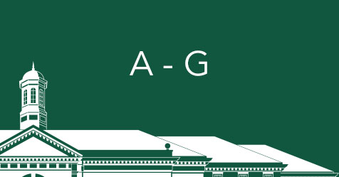 A - G with partial miller hall line art