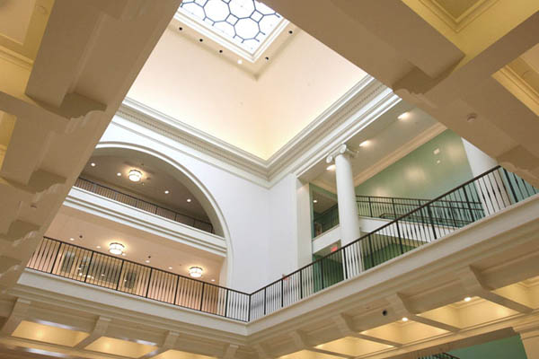 Miller Hall Atrium looking up