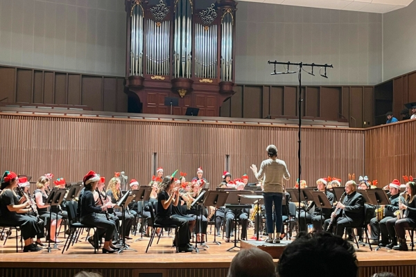 An Unexpected Maestro Takes the Stage at the Annual William & Mary Wind Ensemble Holiday Concert