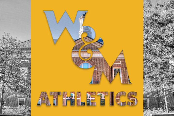 Miller Hall with Athletics logo