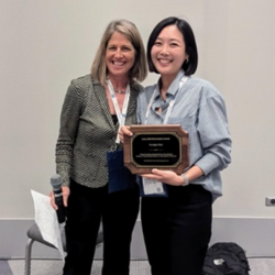 Christine Beckman of ASQ with Dissertation Award Winner, Yoonjin Choi