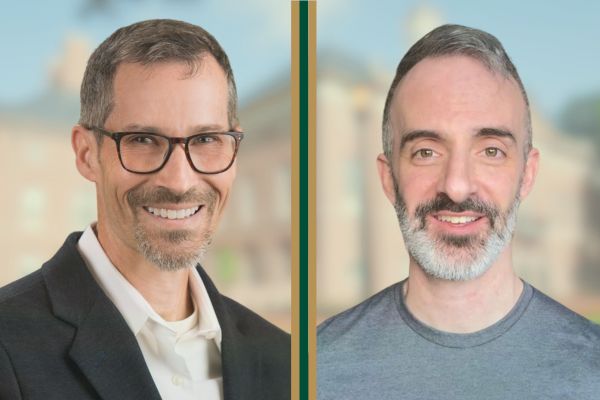 Professor Michael Luchs and Professor Jonah Goldwater