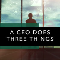 A CEO Does Three Things