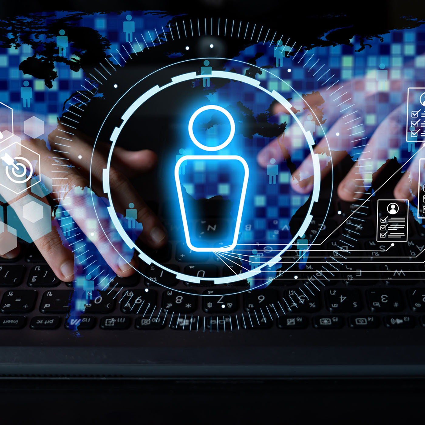 Digital recruitment with smart platforms concept